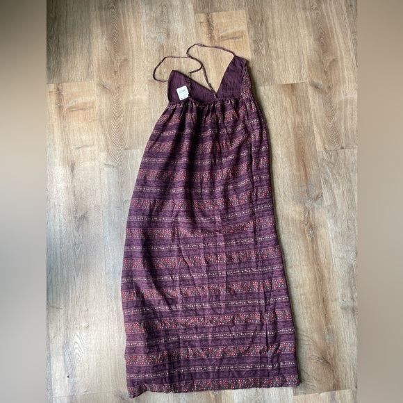 Free People Lace Plum Maxi Dress XS NWT | $284 Boho Cottagecore Vibes - Picture 5 of 6